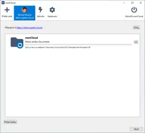 MůjDisk synchronizace